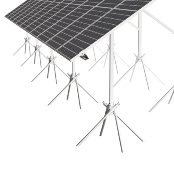 20 vnt. modulių antžeminė konstrukcija - šakninė, moduliams nuo 1,80 m.