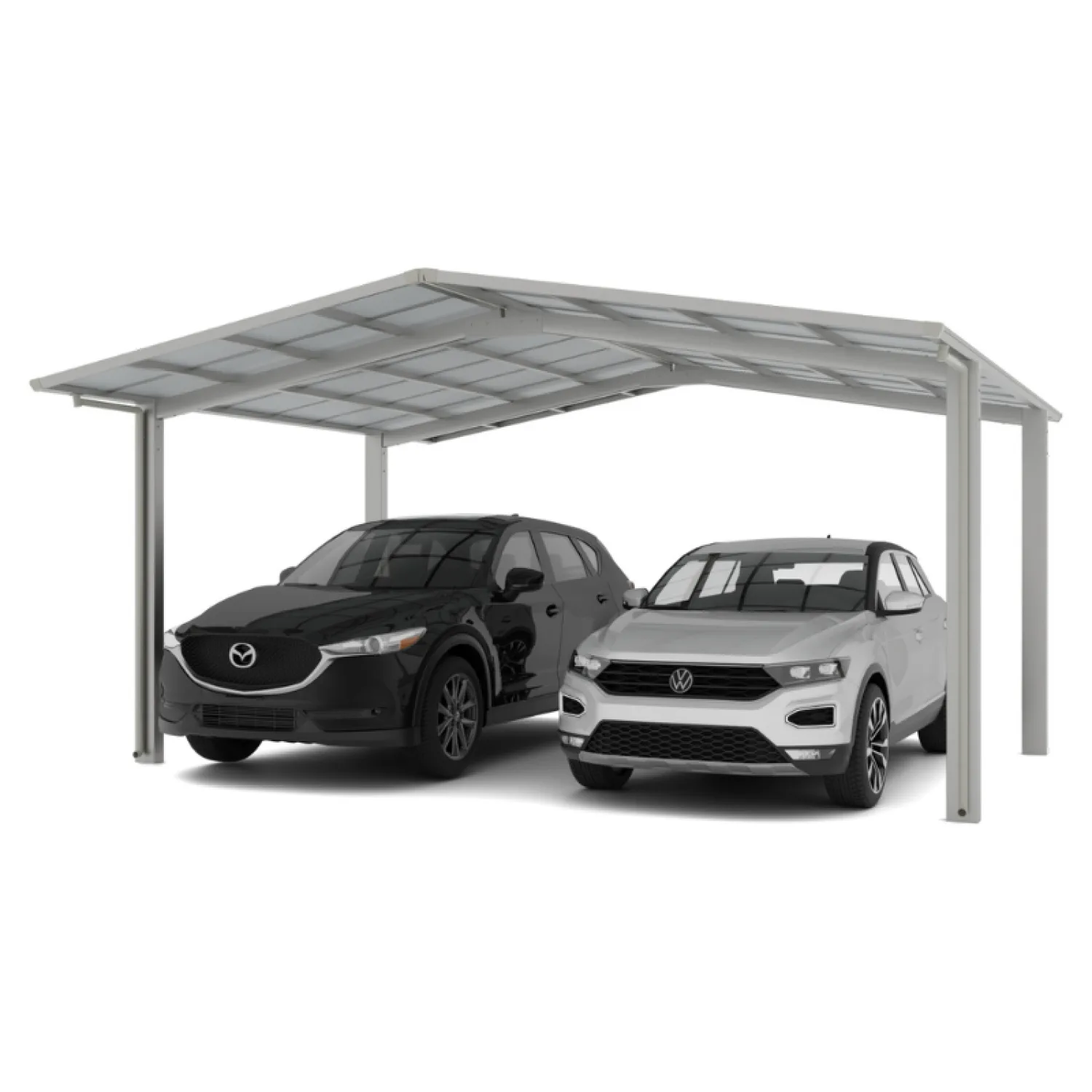 LINEA dviguba automobilių stoginė, M versija