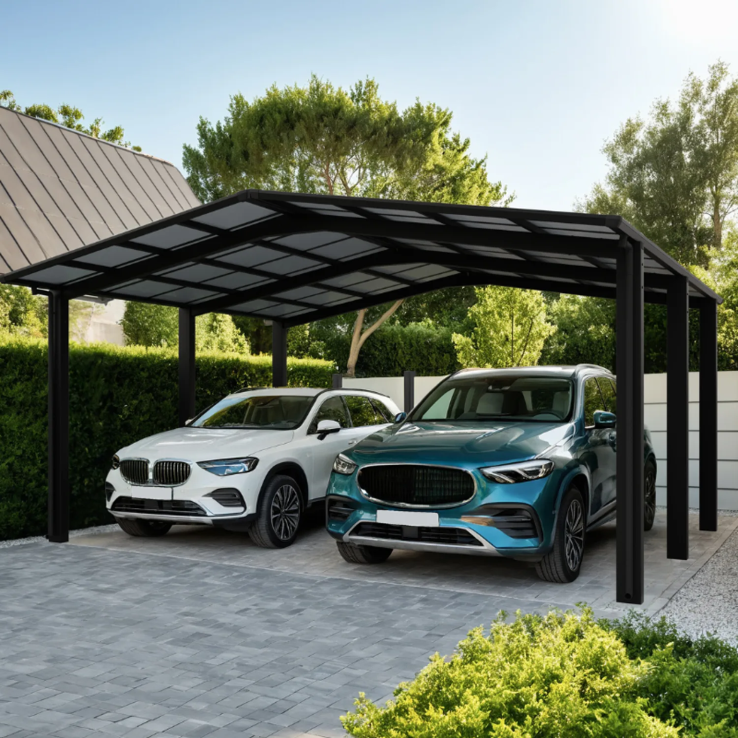 LINEA dviguba automobilių stoginė, M versija
