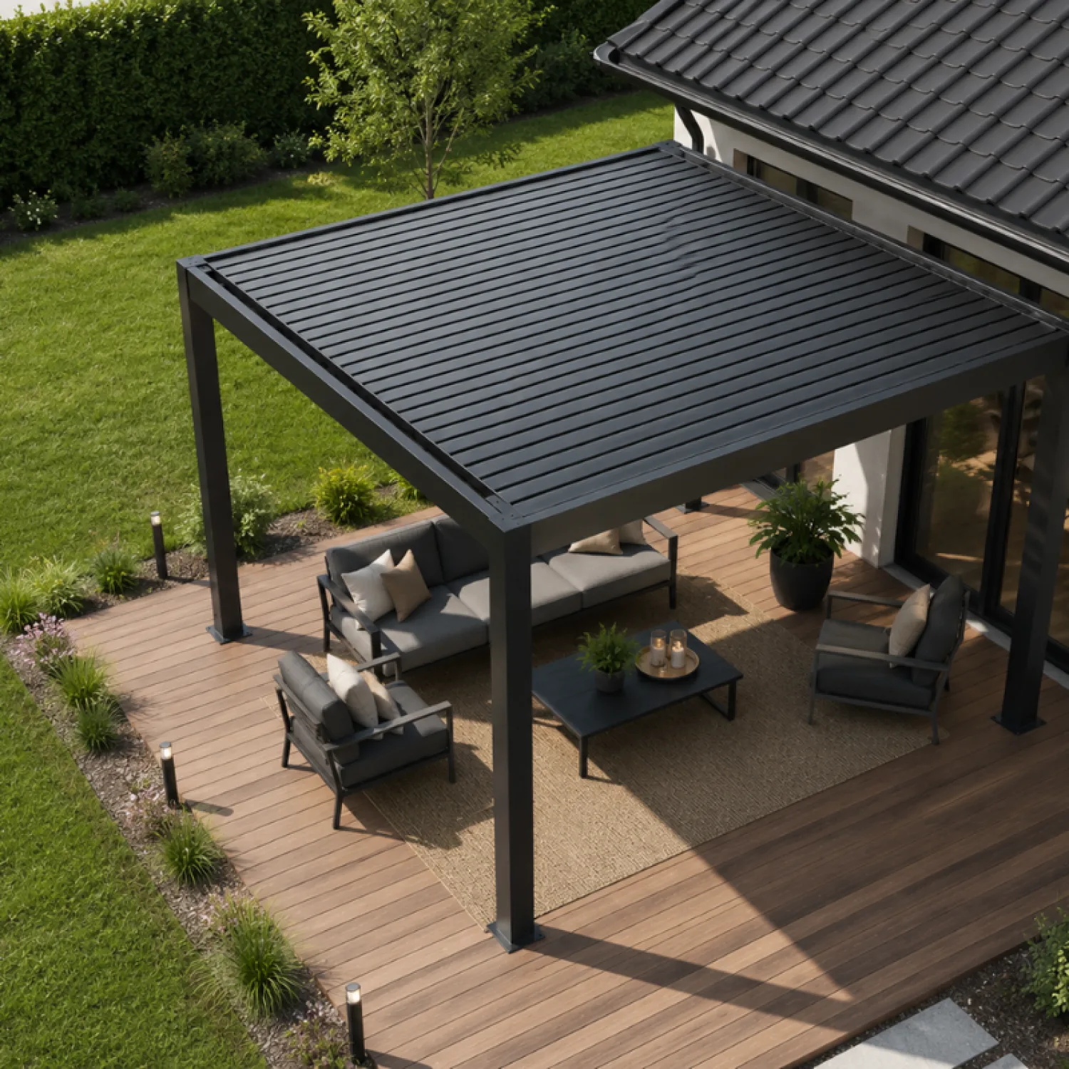 Jardis Nova pergola su elektriniu lamelių stogu 3 x 4 m