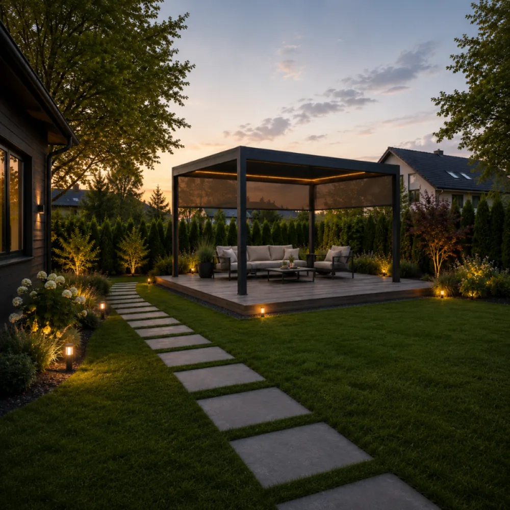 Jardis Nova pergola su elektriniu lamelių stogu 3 x 4 m
