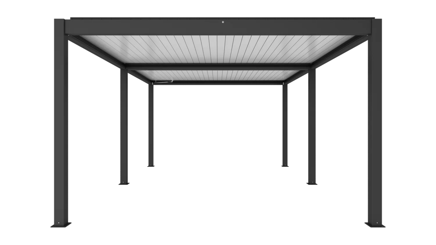 Jardis Nova pergola su elektriniu lamelių stogu, LED apšvietimu, 4 x 6 m
