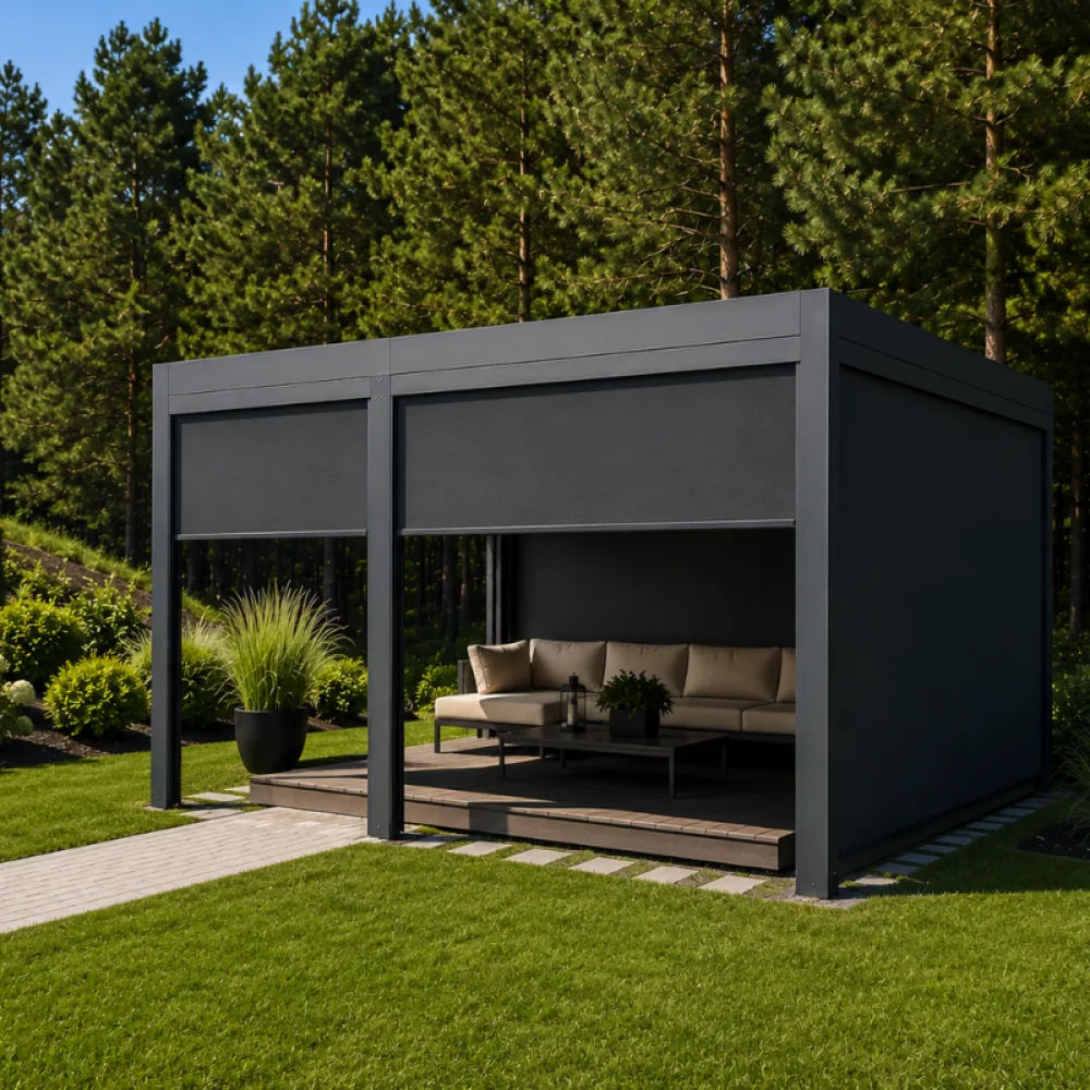 Jardis Nova pergola su elektriniu lamelių stogu, LED apšvietimu, 4 x 6 m