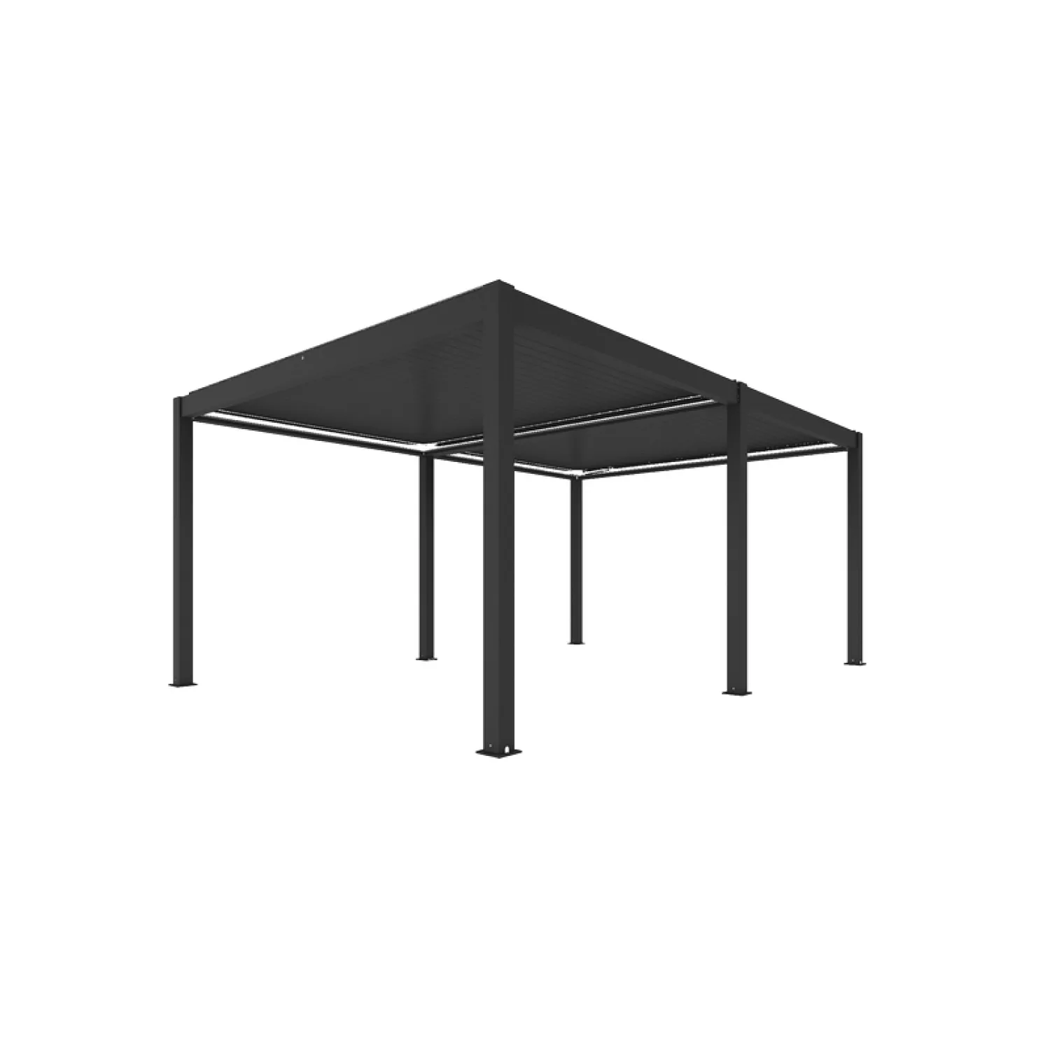 Jardis Nova pergola su elektriniu lamelių stogu, LED apšvietimu, 4 x 6 m
