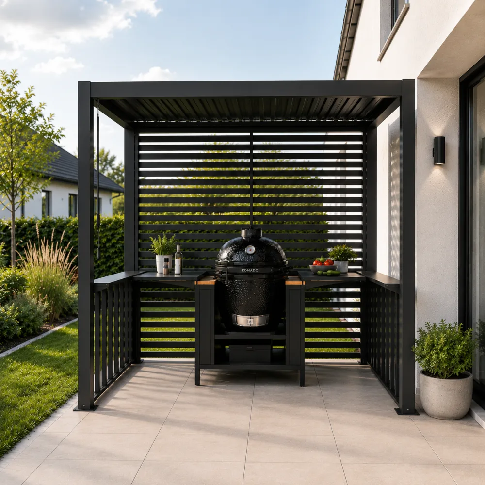 Jardis BBQ pergola griliaus zonai