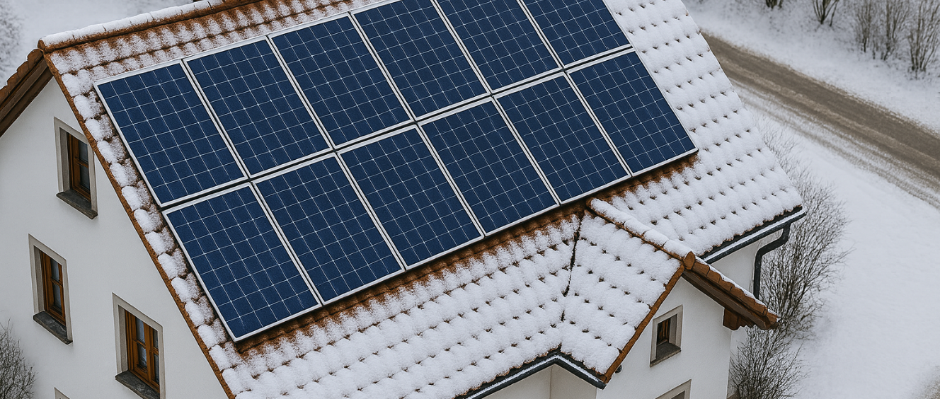 Saulės elektrinės efektyvumas žiemą