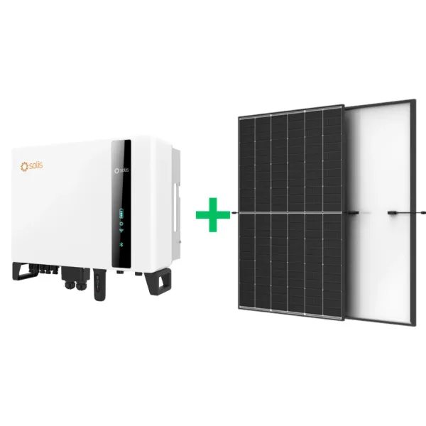 10 kW Solis hibridinis + Trina, saulės elektrinės komplektas