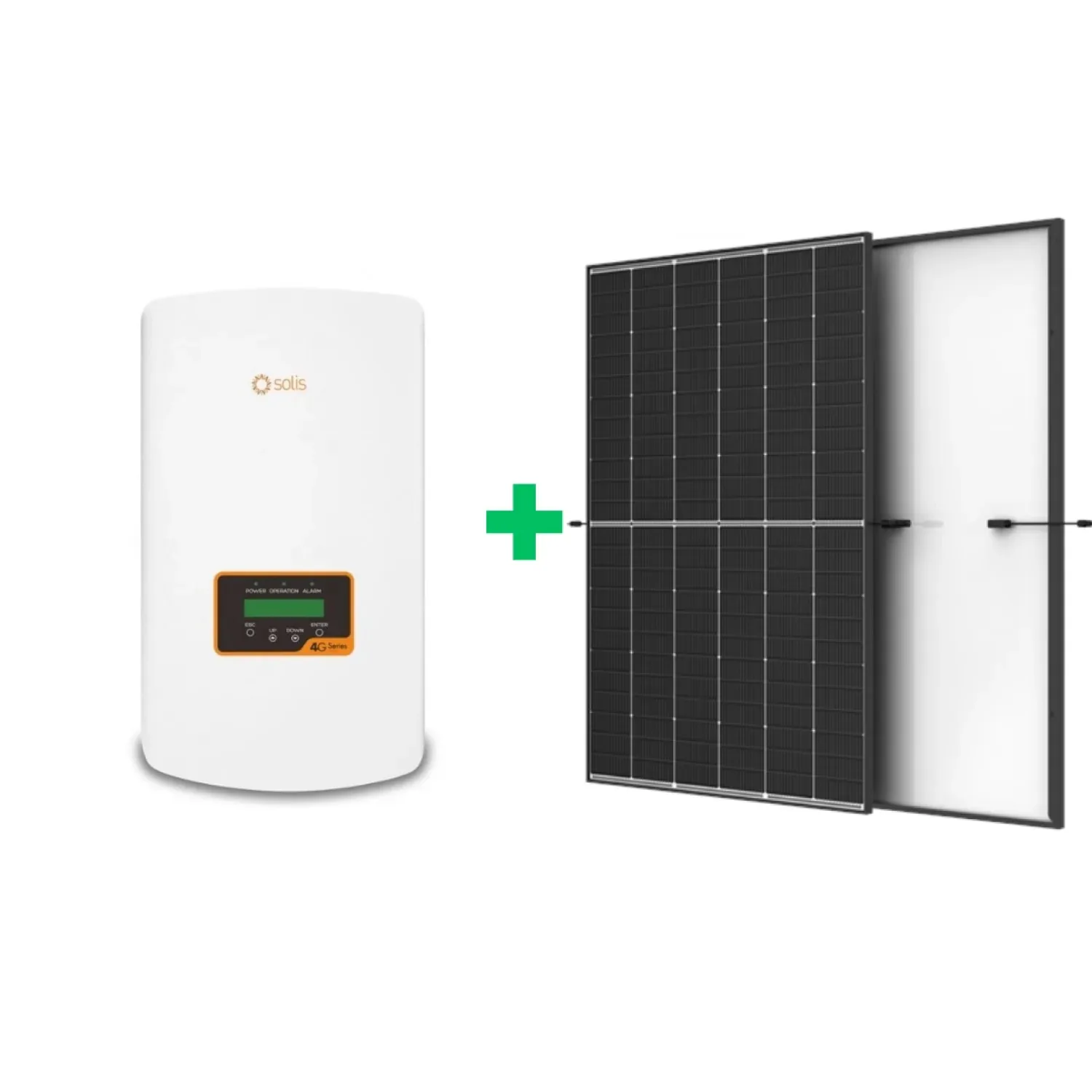 10 kW saulės elektrinės komplektas Solis inverteris + Trina saulės moduliai