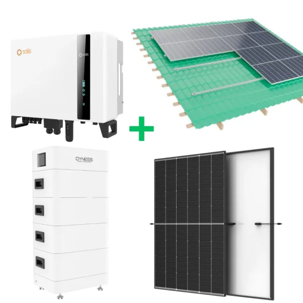 5 kW saulės elektrinė + 10 kWh energijos kaupiklis, Solis, Trina ir Dyness