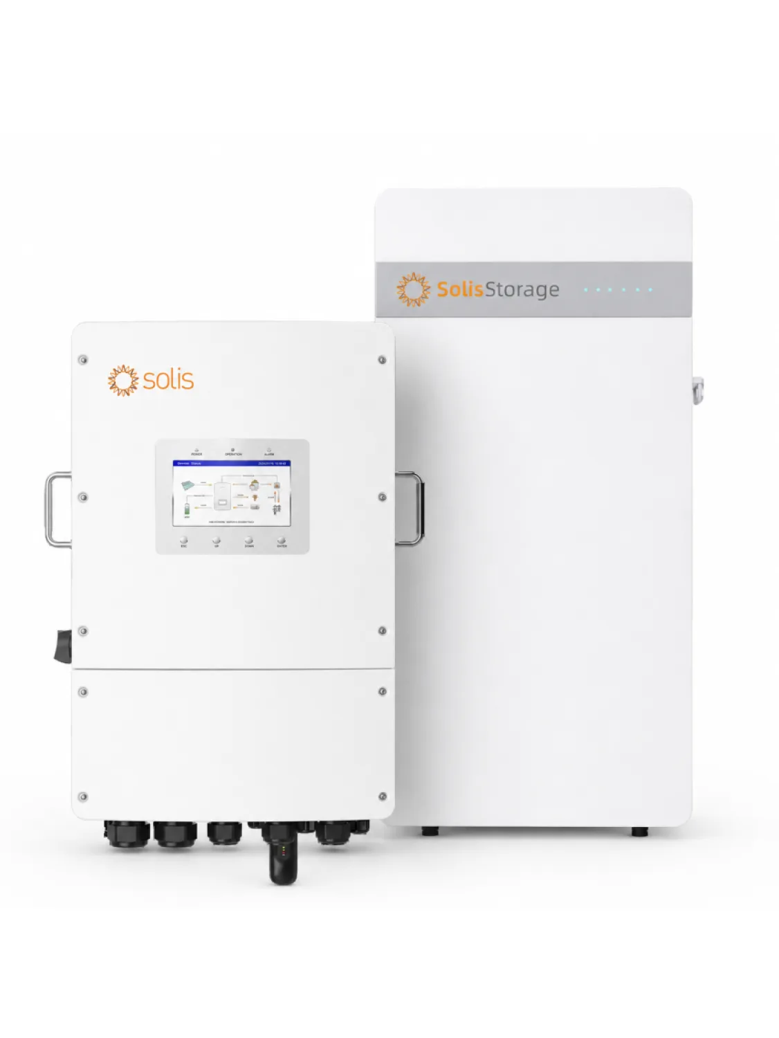 Solis žemos įtampos komplektas 15 kW hibridinis inverteris + 16 kWh baterija