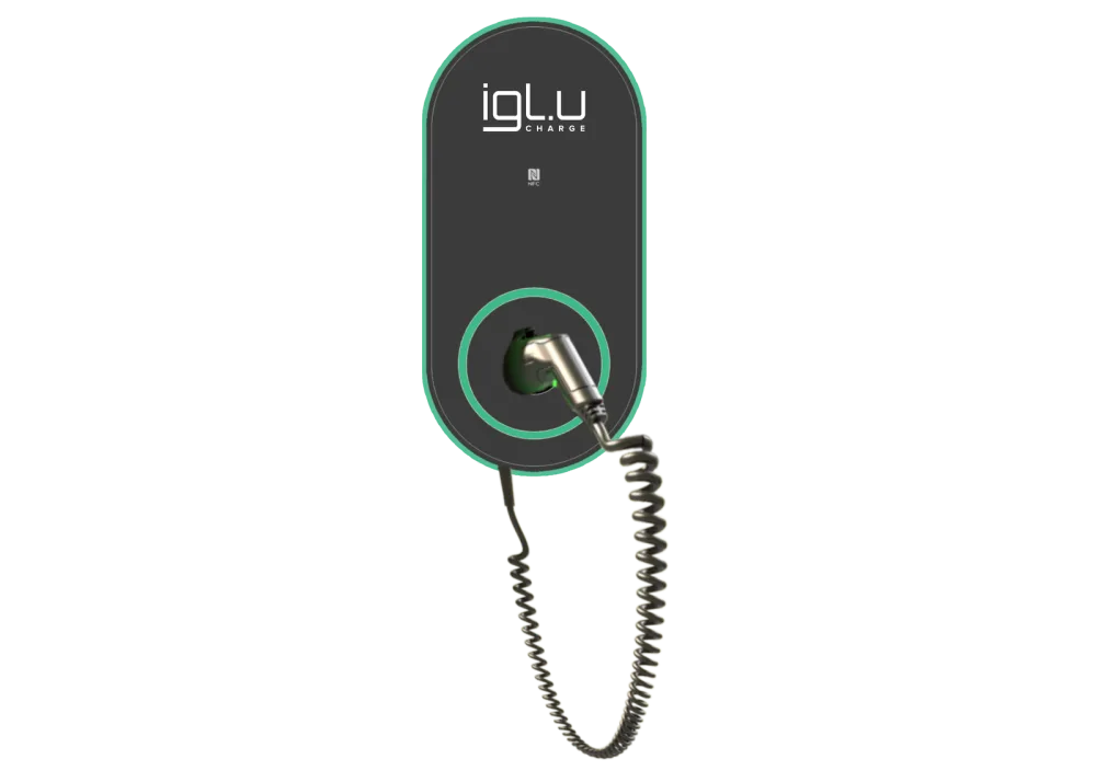 IGLU Charge PRO version Mode 3 (Type 2 lizdai) įkrovimo stotelė iki 22 kW