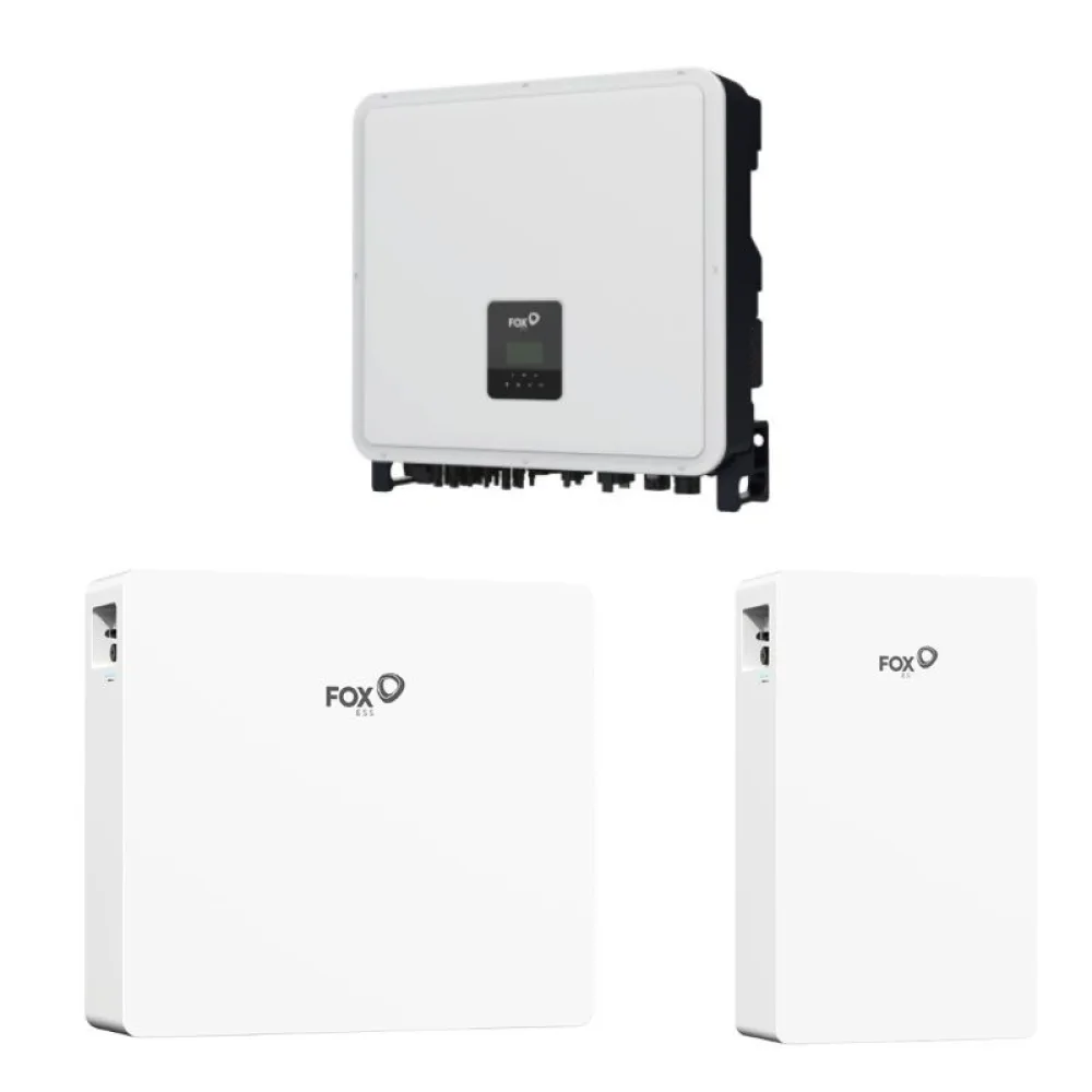 FoxESS 15 kW hibridinis inverteris ir 17,28 kWh energijos kaupiklis