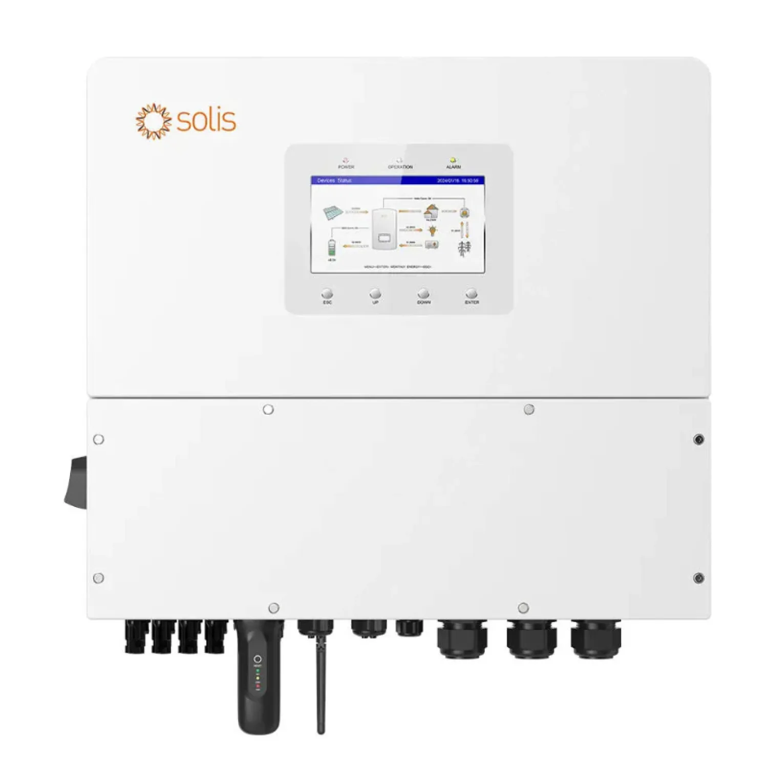 12 kW saulės elektrinė + 15 kWh energijos kaupiklis, Solis, Trina, Dyness
